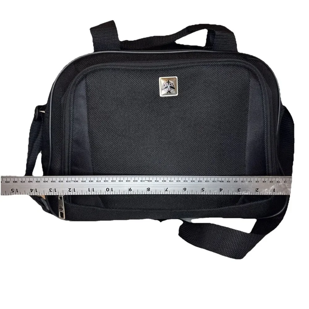 Atlantic Travel Bag Unisex Large Black Excellent Ballistic Nylon Carry On‎